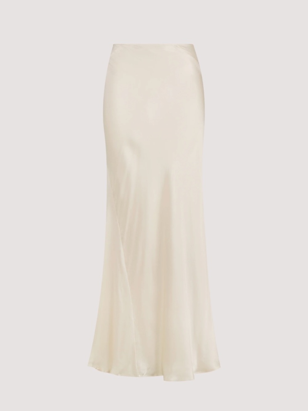 NWT DISSH Satin Maxi Skirt - Cream - 6